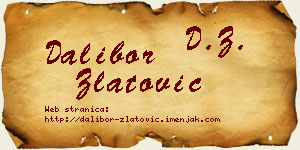 Dalibor Zlatović vizit kartica